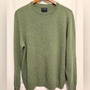 Daniel Hechter 100% Cashmere Crewneck Sweater in Sage Green